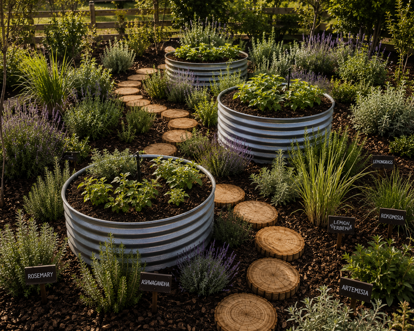 Herbs & Fruit Trees